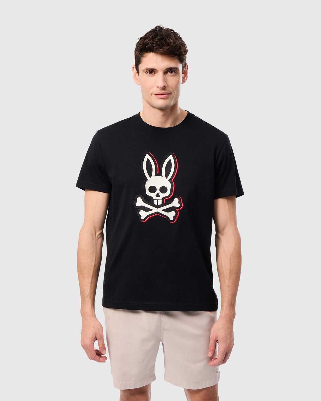 Tees Psycho Bunny Kayden Graphic Tee Noir Homme | FHQ-47874200